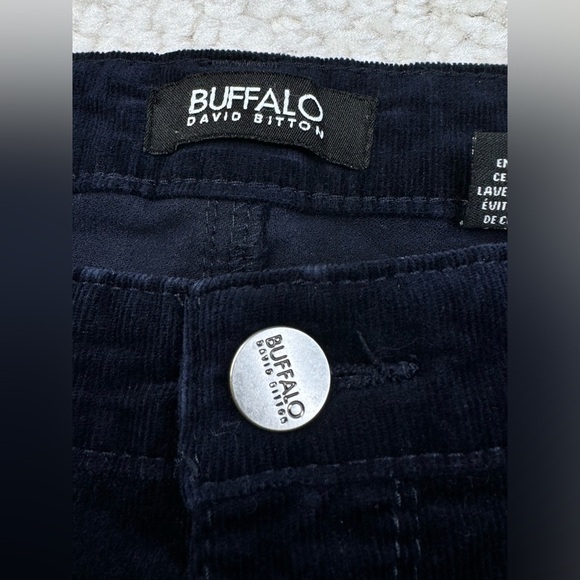 BUFFALO DAVID BITTON Icon mid-rise Slim & Sculpt cord skinny blue 8/29 - Picture 6 of 10